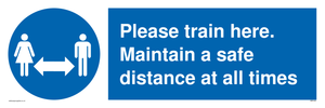 MP6190: Please train here. Maintain a safe distance at all times.
