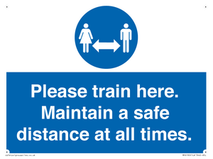 MP6190: Please train here. Maintain a safe distance at all times.