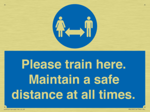 MP6190: Please train here. Maintain a safe distance at all times.
