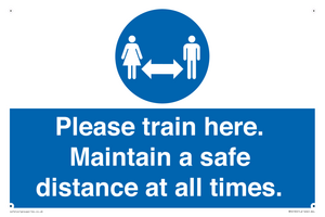 MP6190: Please train here. Maintain a safe distance at all times.