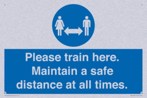 MP6190: Please train here. Maintain a safe distance at all times.