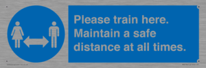 MP6190: Please train here. Maintain a safe distance at all times.