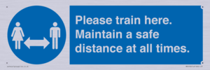 MP6190: Please train here. Maintain a safe distance at all times.