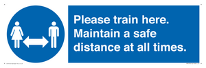 MP6190: Please train here. Maintain a safe distance at all times.