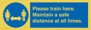 MP6190: Please train here. Maintain a safe distance at all times.