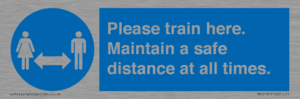MP6190: Please train here. Maintain a safe distance at all times.