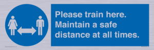 MP6190: Please train here. Maintain a safe distance at all times.