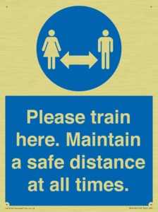 MP6190: Please train here. Maintain a safe distance at all times.