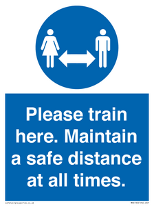 MP6190: Please train here. Maintain a safe distance at all times.