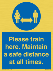 MP6190: Please train here. Maintain a safe distance at all times.