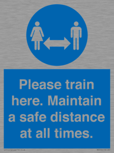 MP6190: Please train here. Maintain a safe distance at all times.