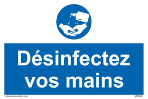 MP6226: D?sinfectez vos mains