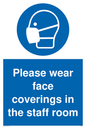MP6228: Please wear face coverings in the staff room