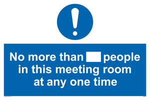 MP6254: No more than xxx people in this meeting room at any one time