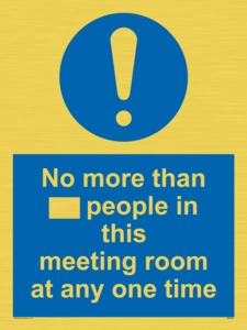 MP6254: No more than xxx people in this meeting room at any one time