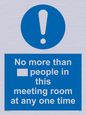 MP6254: No more than xxx people in this meeting room at any one time