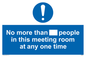 MP6254: No more than xxx people in this meeting room at any one time