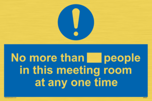 MP6254: No more than xxx people in this meeting room at any one time