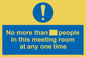 MP6254: No more than xxx people in this meeting room at any one time