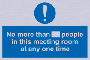 MP6254: No more than xxx people in this meeting room at any one time