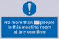 MP6254: No more than xxx people in this meeting room at any one time