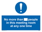 MP6254: No more than xxx people in this meeting room at any one time