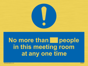 MP6254: No more than xxx people in this meeting room at any one time