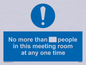 MP6254: No more than xxx people in this meeting room at any one time