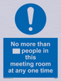 MP6254: No more than xxx people in this meeting room at any one time