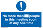 MP6254: No more than xxx people in this meeting room at any one time