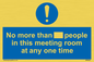 MP6254: No more than xxx people in this meeting room at any one time