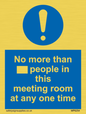 MP6254: No more than xxx people in this meeting room at any one time