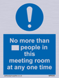MP6254: No more than xxx people in this meeting room at any one time