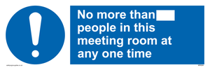 MP6254: No more than xxx people in this meeting room at any one time