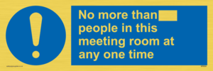 MP6254: No more than xxx people in this meeting room at any one time