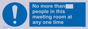 MP6254: No more than xxx people in this meeting room at any one time