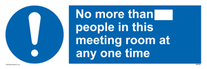 MP6254: No more than xxx people in this meeting room at any one time