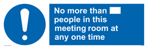 MP6254: No more than xxx people in this meeting room at any one time