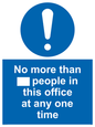 MP6255: No more than xxx people in this office at any one time