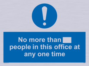 MP6255: No more than xxx people in this office at any one time