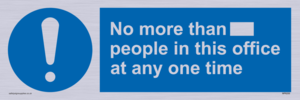 MP6255: No more than xxx people in this office at any one time