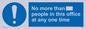 MP6255: No more than xxx people in this office at any one time
