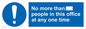 MP6255: No more than xxx people in this office at any one time