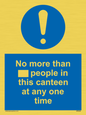 MP6256: No more than xxx people in this canteen at any one time
