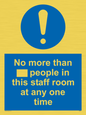 MP6257: No more than xxx people in this staff room at any one time