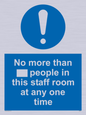 MP6257: No more than xxx people in this staff room at any one time
