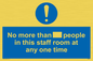 MP6257: No more than xxx people in this staff room at any one time