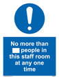 MP6257: No more than xxx people in this staff room at any one time