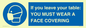 MP6263: If you leave your table: YOU MUST WEAR A FACE COVERING