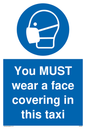MP6264: You MUST wear a face covering in this taxi